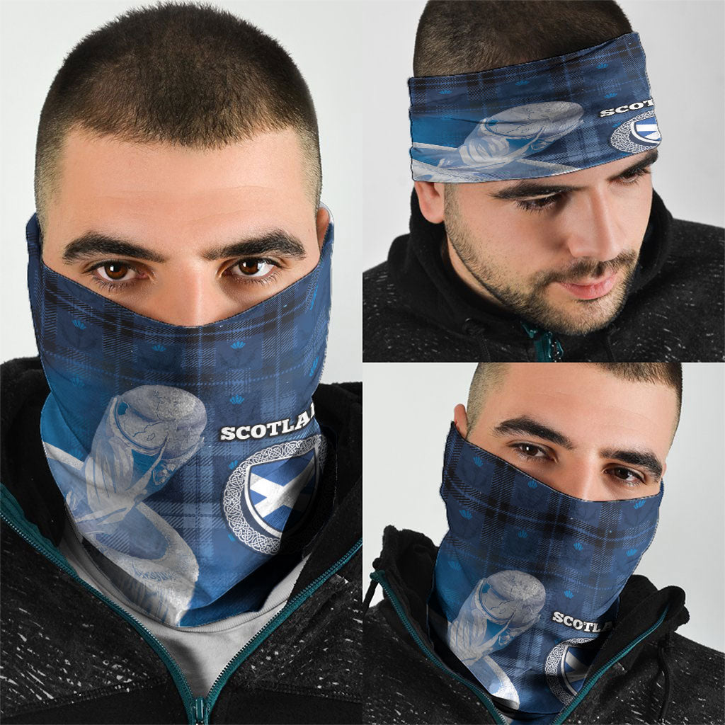 Scotland Football Neck Gaiter Ice Hole Celtic Thistle Tartan Flower Patterns