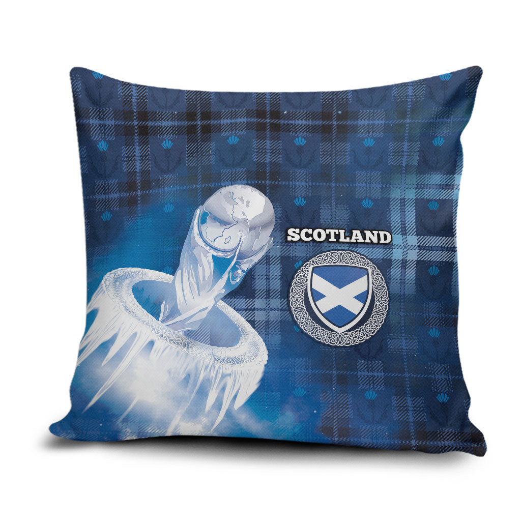 Scotland Football Pillow Cover Ice Hole Celtic Thistle Tartan Flower Patterns
