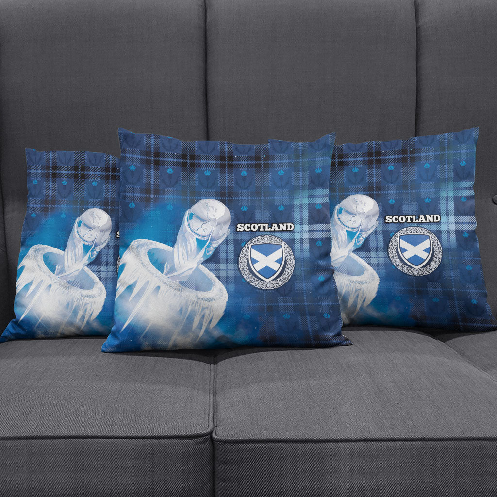 Scotland Football Pillow Cover Ice Hole Celtic Thistle Tartan Flower Patterns