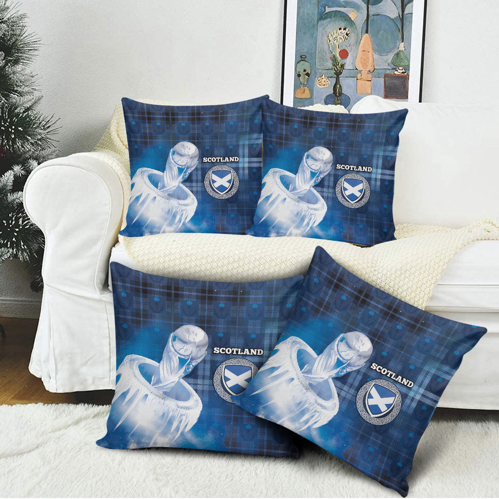 Scotland Football Pillow Cover Ice Hole Celtic Thistle Tartan Flower Patterns