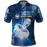 Custom Scotland Football Polo Shirt Ice Hole Celtic Thistle Tartan Flower Patterns
