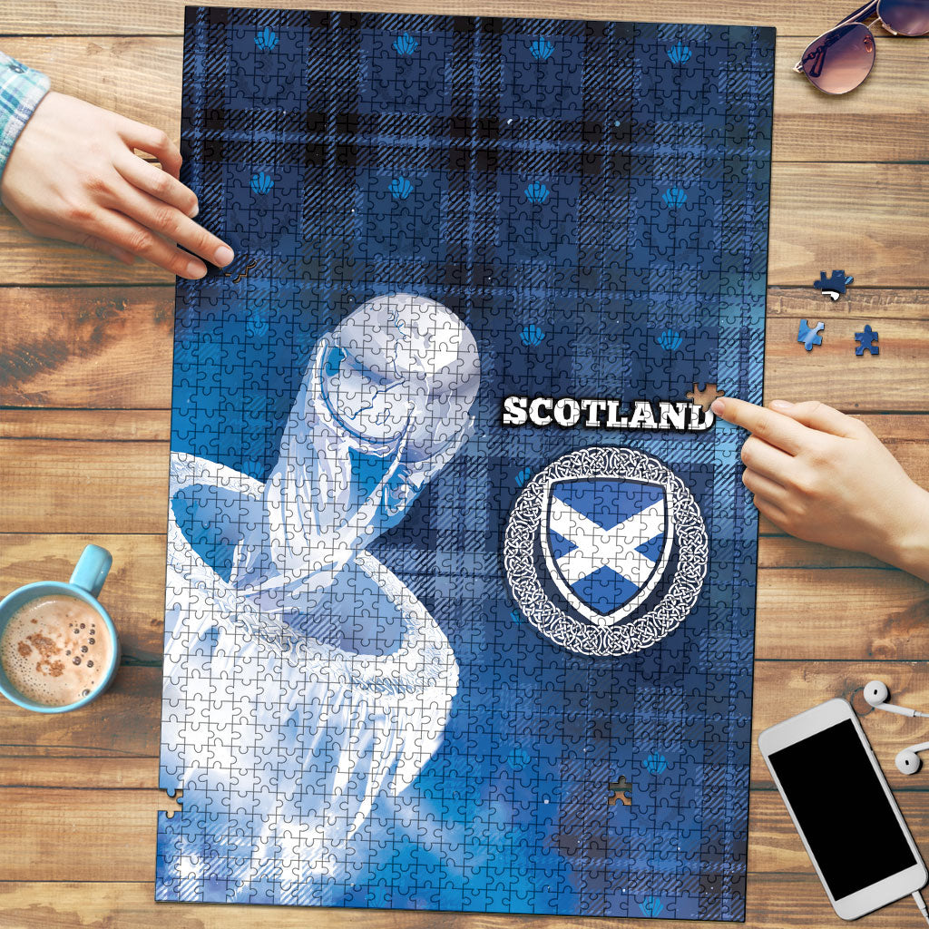 Scotland Football Puzzle Ice Hole Celtic Thistle Tartan Flower Patterns
