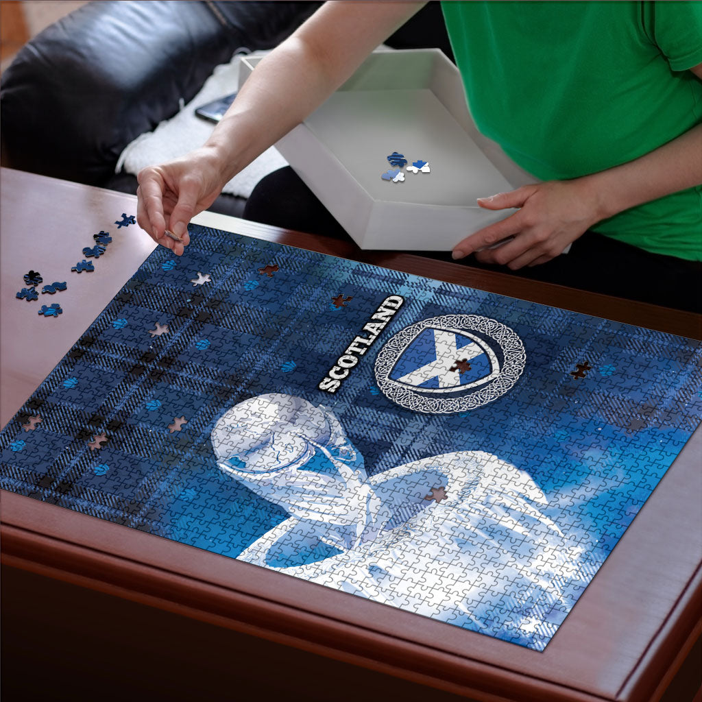 Scotland Football Puzzle Ice Hole Celtic Thistle Tartan Flower Patterns