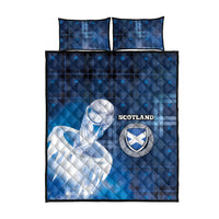 Scotland Football Quilt Bed Set Ice Hole Celtic Thistle Tartan Flower Patterns