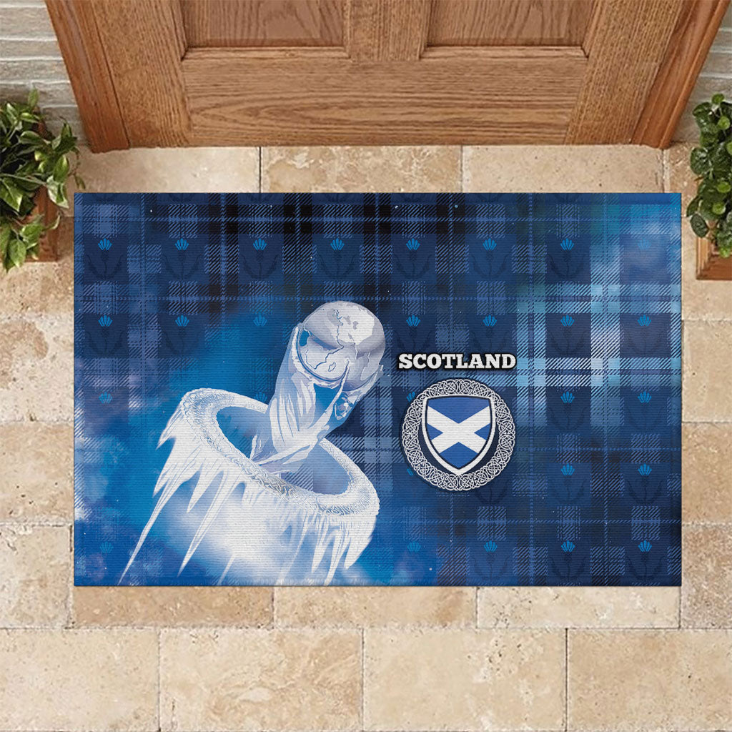Scotland Football Rubber Doormat Ice Hole Celtic Thistle Tartan Flower Patterns