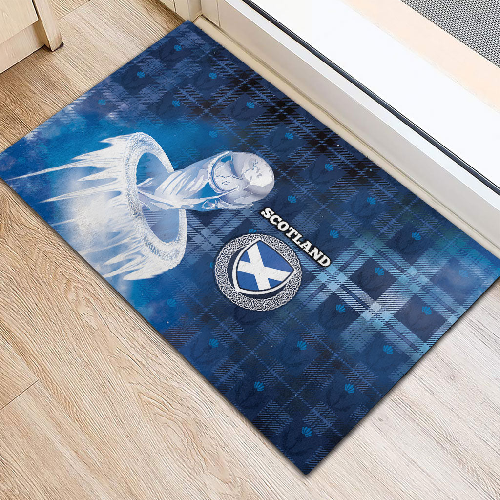 Scotland Football Rubber Doormat Ice Hole Celtic Thistle Tartan Flower Patterns