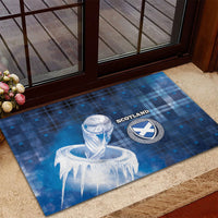 Scotland Football Rubber Doormat Ice Hole Celtic Thistle Tartan Flower Patterns