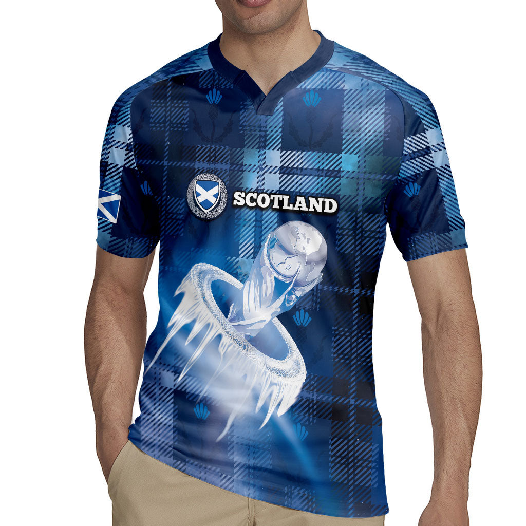 Custom Scotland Football Rugby Jersey Ice Hole Celtic Thistle Tartan Flower Patterns