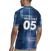 Custom Scotland Football Rugby Jersey Ice Hole Celtic Thistle Tartan Flower Patterns