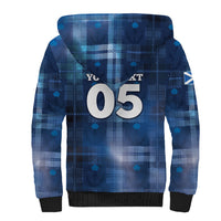 Custom Scotland Football Sherpa Hoodie Ice Hole Celtic Thistle Tartan Flower Patterns