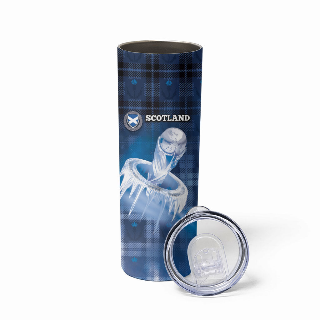 Custom Scotland Football Skinny Tumbler Ice Hole Celtic Thistle Tartan Flower Patterns