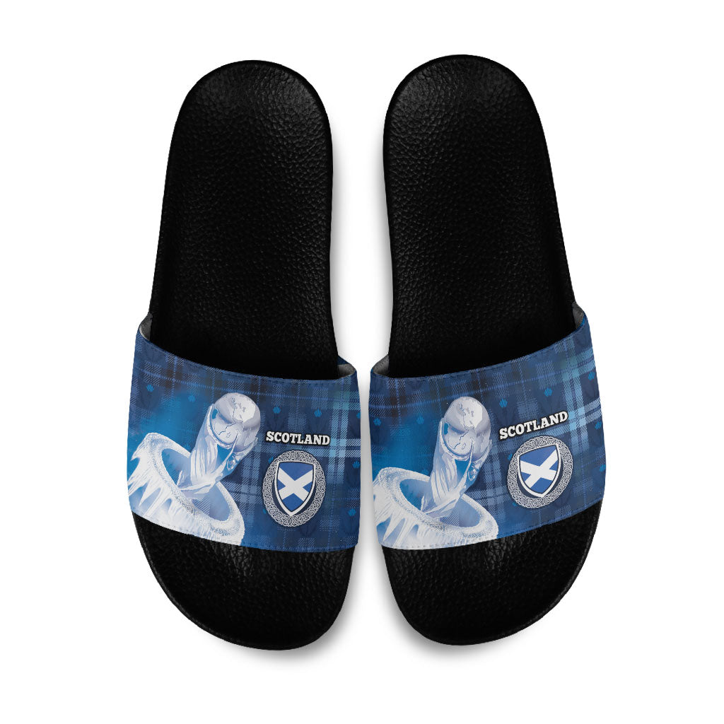 Scotland Football Slide Sandals Ice Hole Celtic Thistle Tartan Flower Patterns