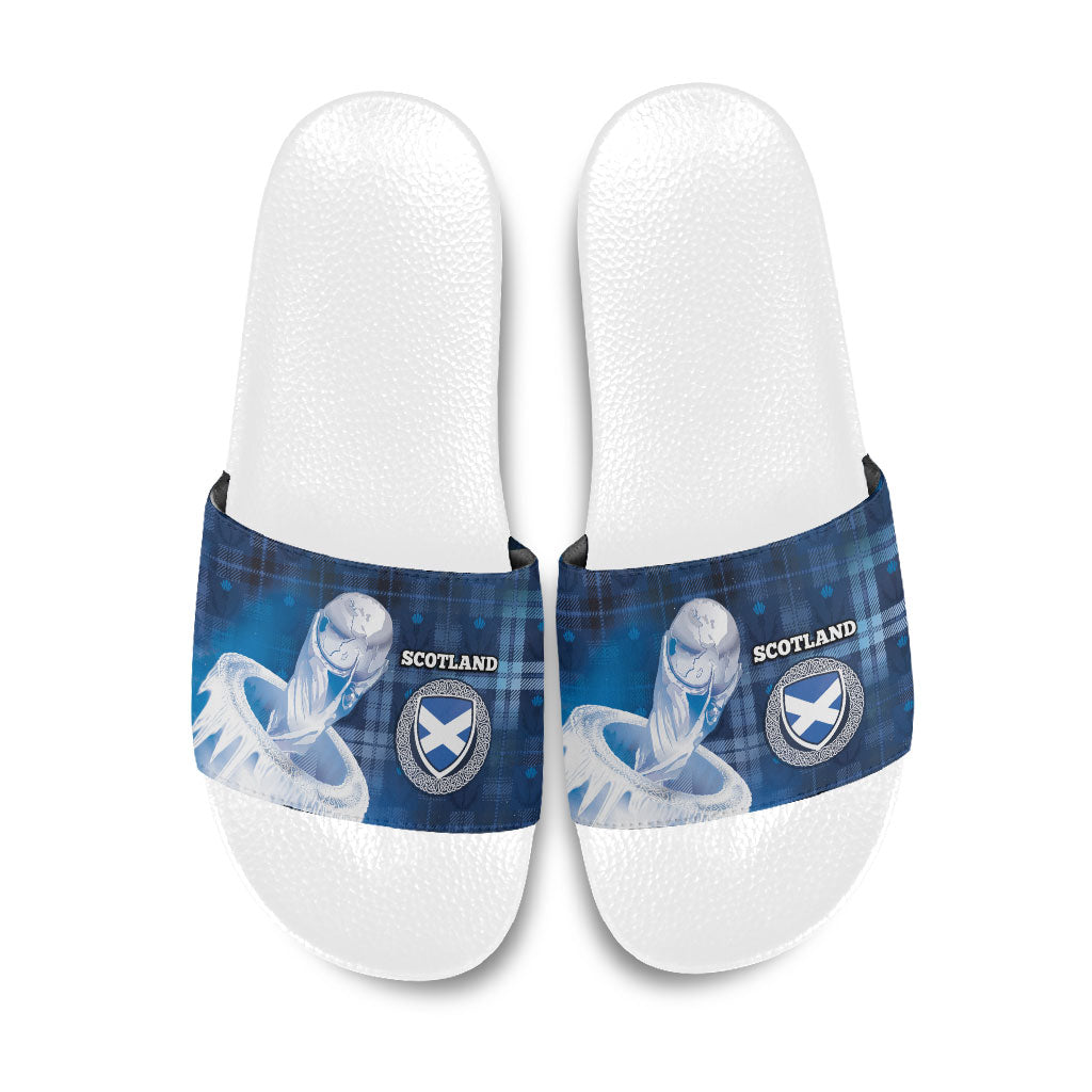 Scotland Football Slide Sandals Ice Hole Celtic Thistle Tartan Flower Patterns