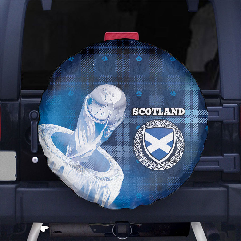 Scotland Football Spare Tire Cover Ice Hole Celtic Thistle Tartan Flower Patterns
