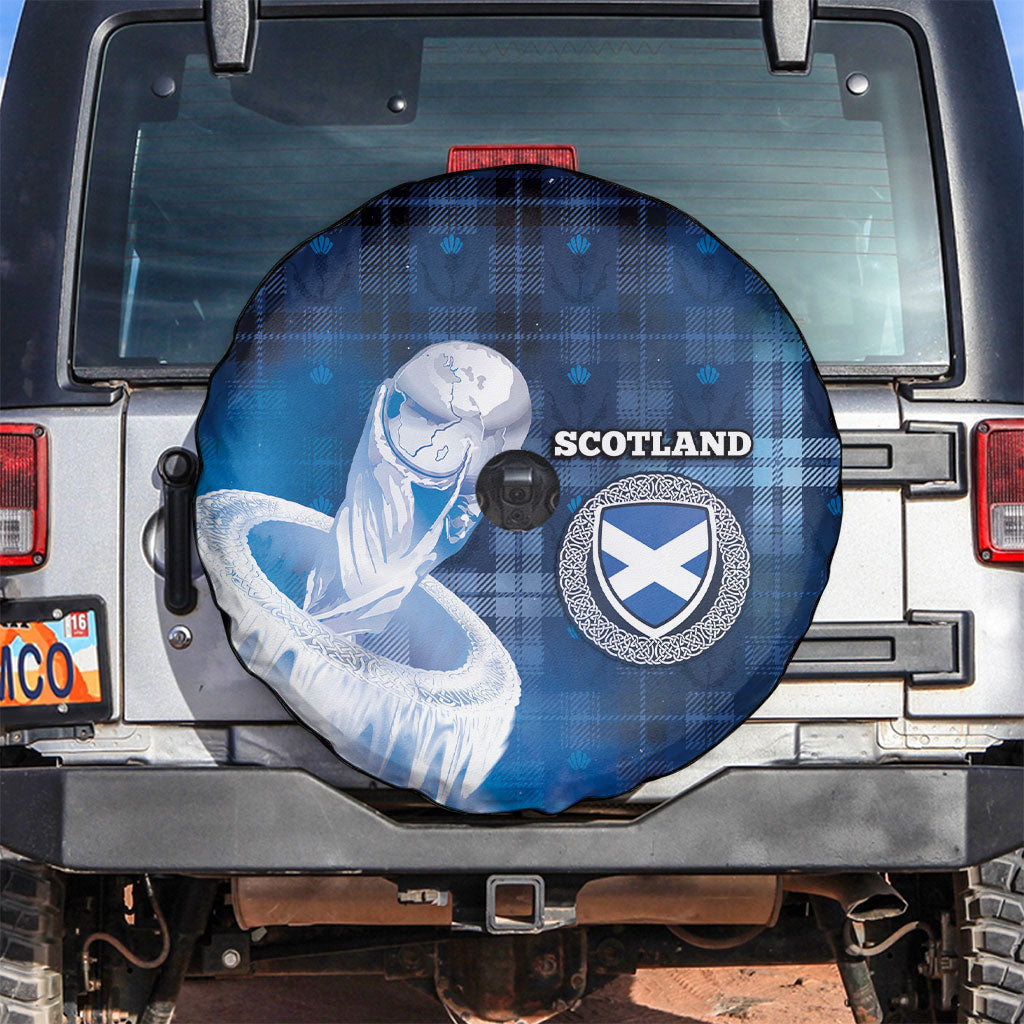 Scotland Football Spare Tire Cover Ice Hole Celtic Thistle Tartan Flower Patterns