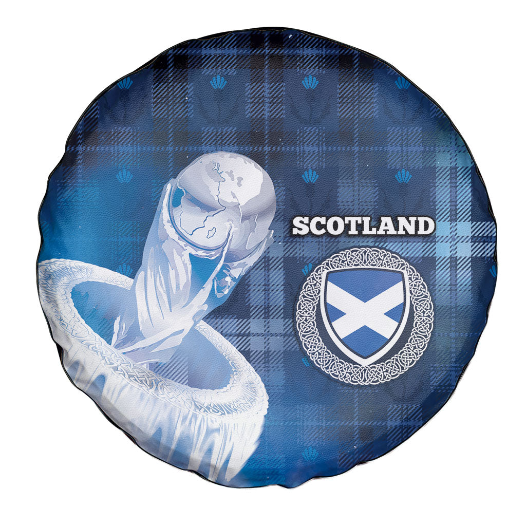 Scotland Football Spare Tire Cover Ice Hole Celtic Thistle Tartan Flower Patterns