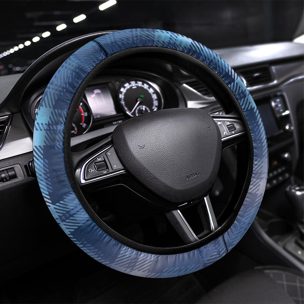 Scotland Football Steering Wheel Cover Ice Hole Celtic Thistle Tartan Flower Patterns