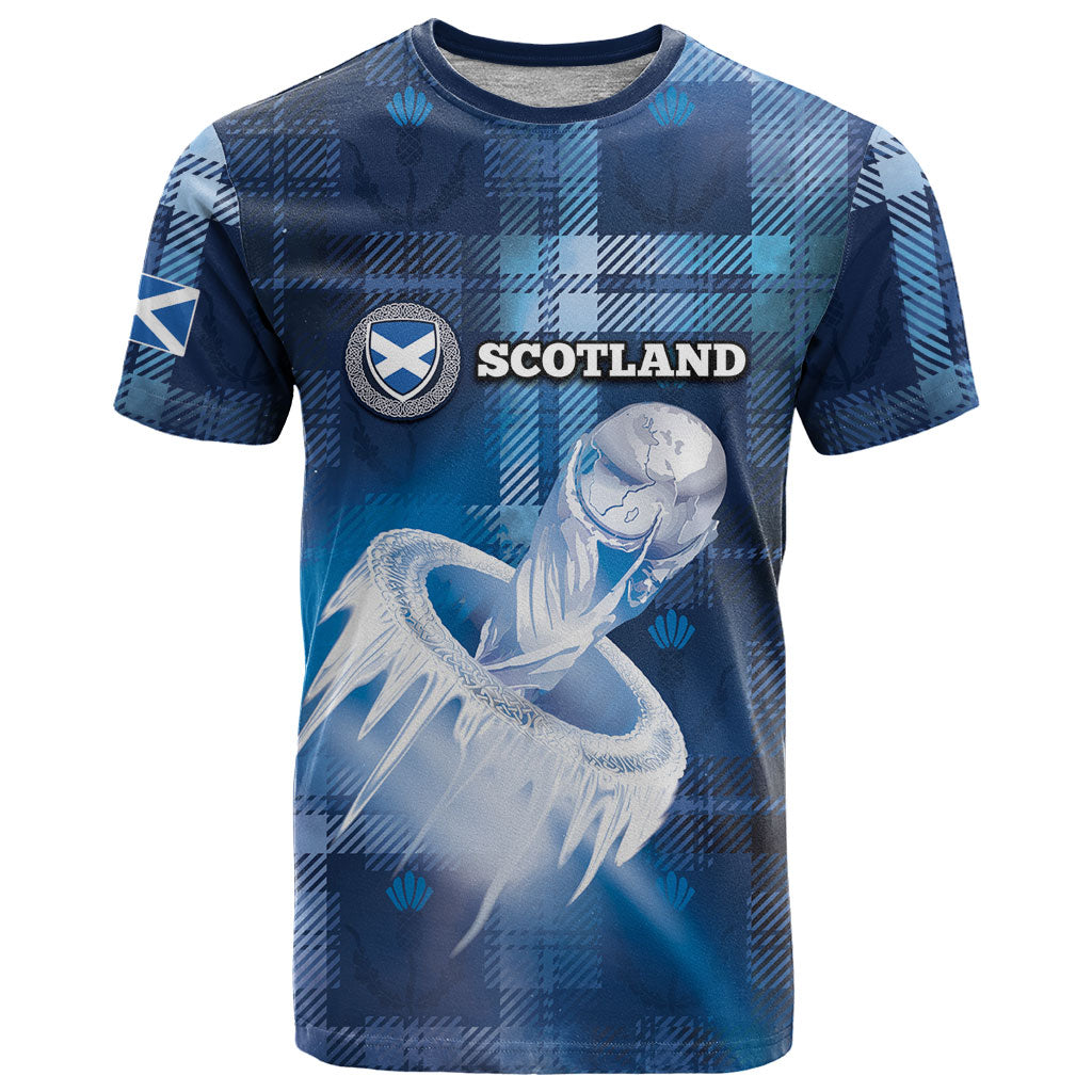 Custom Scotland Football T Shirt Ice Hole Celtic Thistle Tartan Flower Patterns
