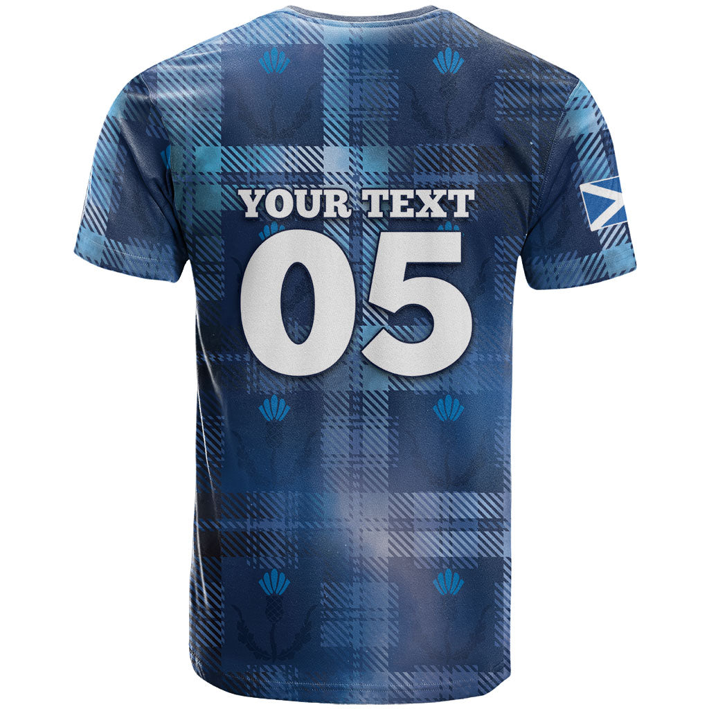 Custom Scotland Football T Shirt Ice Hole Celtic Thistle Tartan Flower Patterns