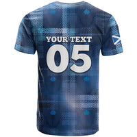 Custom Scotland Football T Shirt Ice Hole Celtic Thistle Tartan Flower Patterns