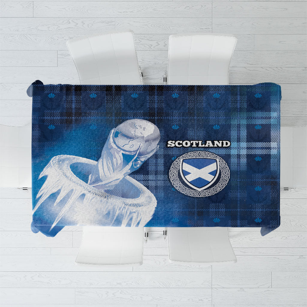 Scotland Football Tablecloth Ice Hole Celtic Thistle Tartan Flower Patterns