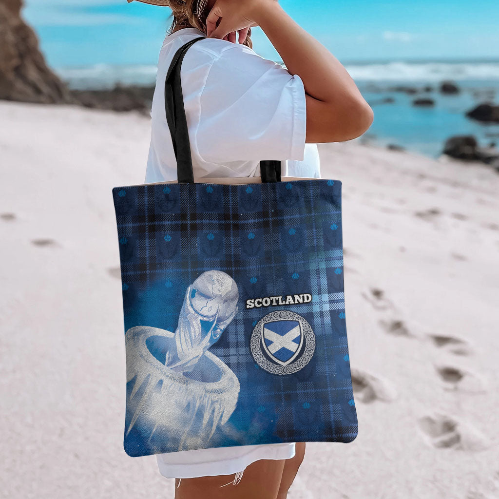 Scotland Football Tote Bag Ice Hole Celtic Thistle Tartan Flower Patterns