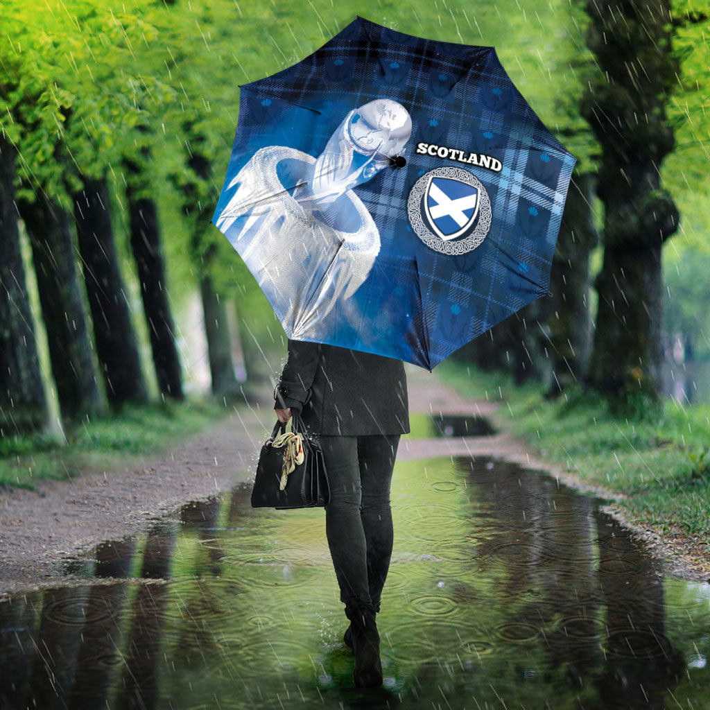 Scotland Football Umbrella Ice Hole Celtic Thistle Tartan Flower Patterns