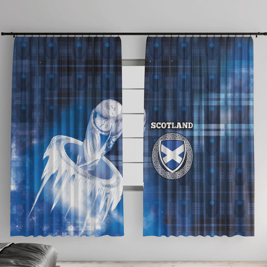 Scotland Football Window Curtain Ice Hole Celtic Thistle Tartan Flower Patterns