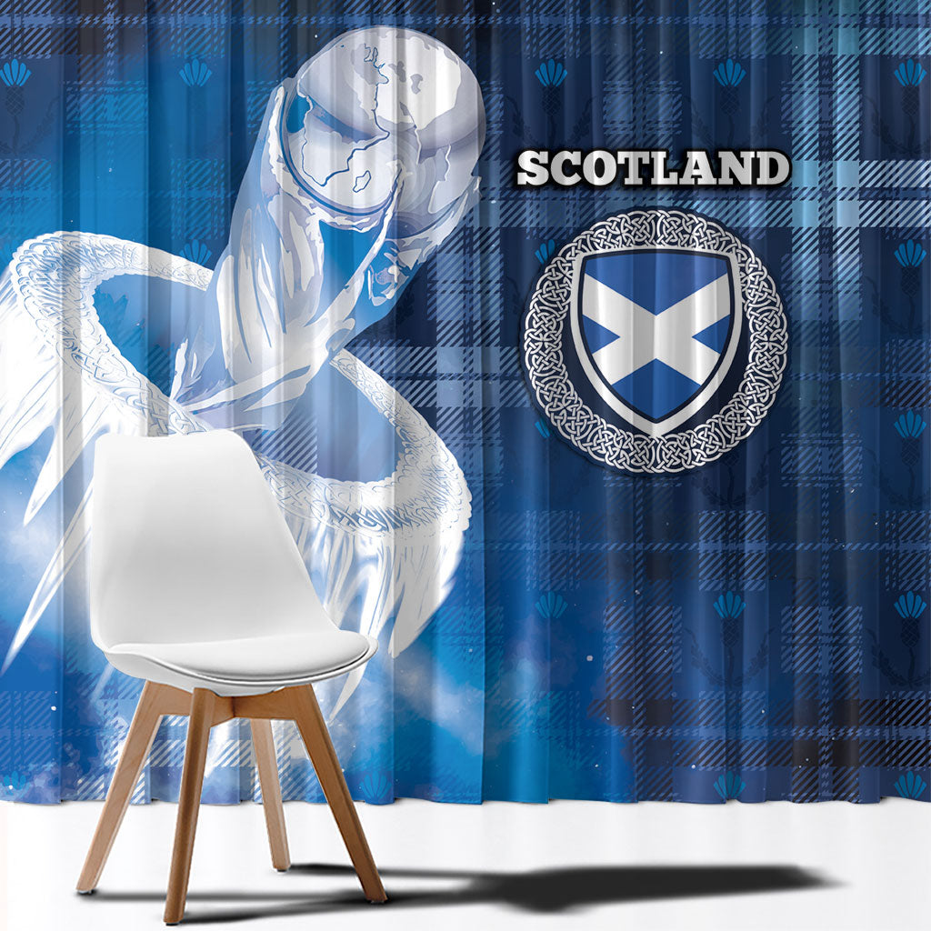 Scotland Football Window Curtain Ice Hole Celtic Thistle Tartan Flower Patterns