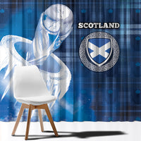 Scotland Football Window Curtain Ice Hole Celtic Thistle Tartan Flower Patterns