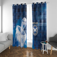 Scotland Football Window Curtain Ice Hole Celtic Thistle Tartan Flower Patterns