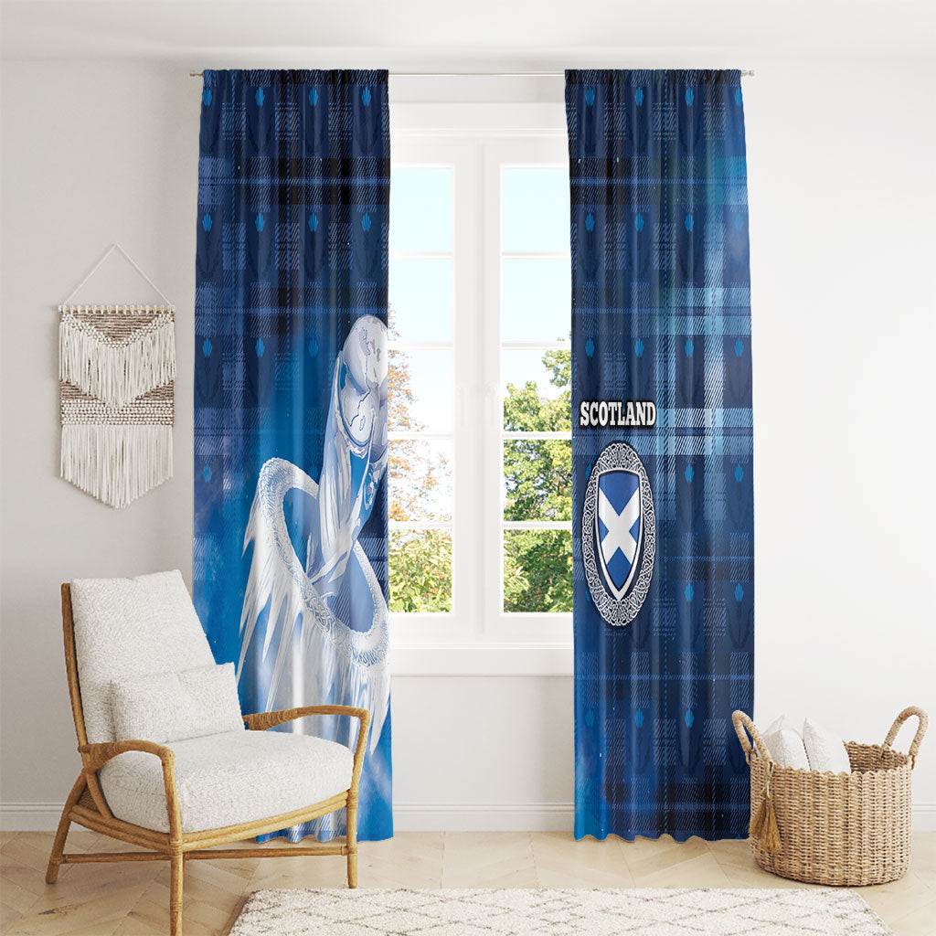 Scotland Football Window Curtain Ice Hole Celtic Thistle Tartan Flower Patterns