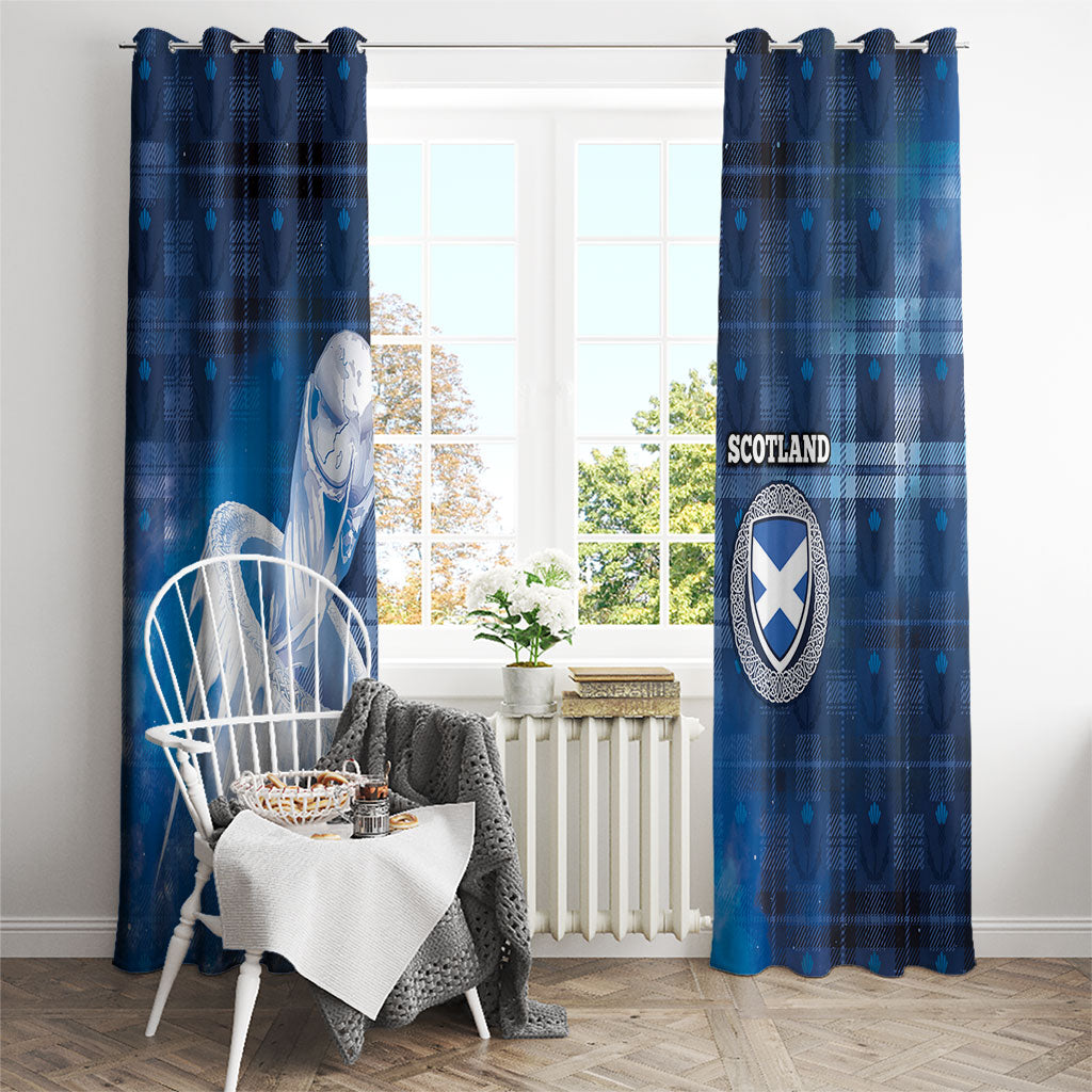 Scotland Football Window Curtain Ice Hole Celtic Thistle Tartan Flower Patterns