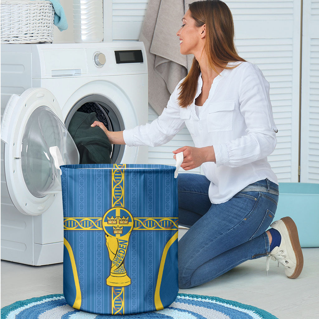 Sweden Football Laundry Basket Three Crowns Golden DNA Trophy