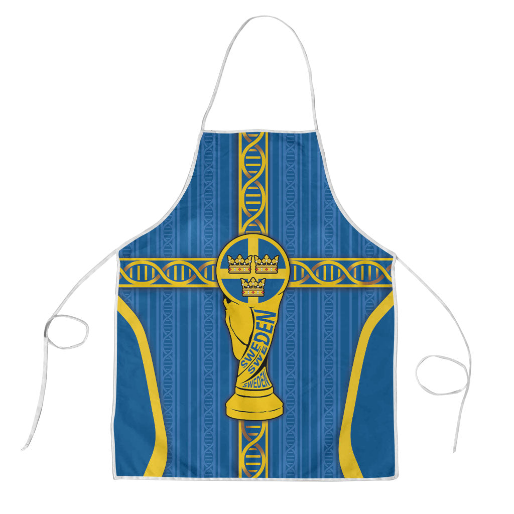 Sweden Football Apron Three Crowns Golden DNA Trophy