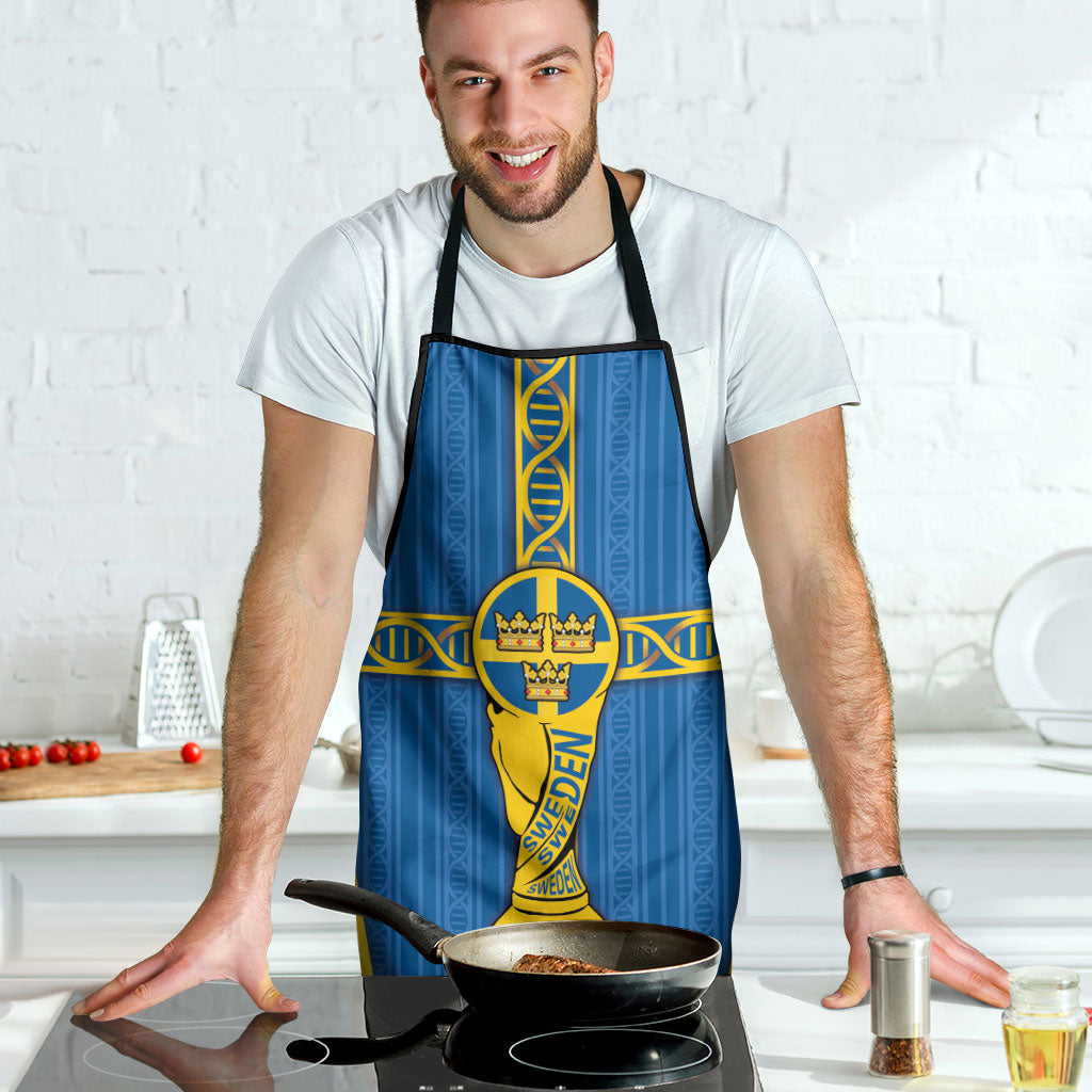 Sweden Football Apron Three Crowns Golden DNA Trophy