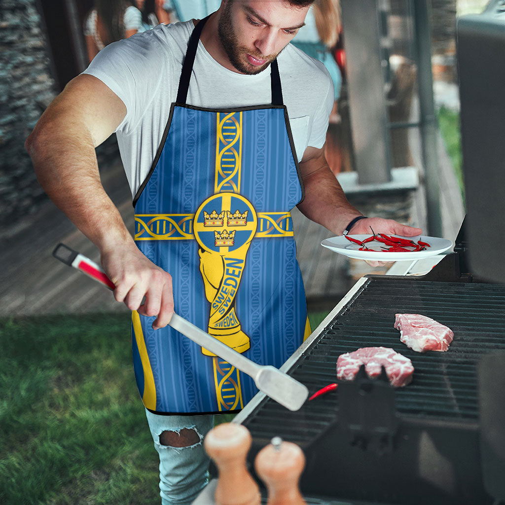 Sweden Football Apron Three Crowns Golden DNA Trophy
