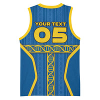 Custom Sweden Football Basketball Jersey Three Crowns Golden DNA Trophy