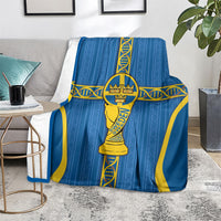 Sweden Football Blanket Three Crowns Golden DNA Trophy