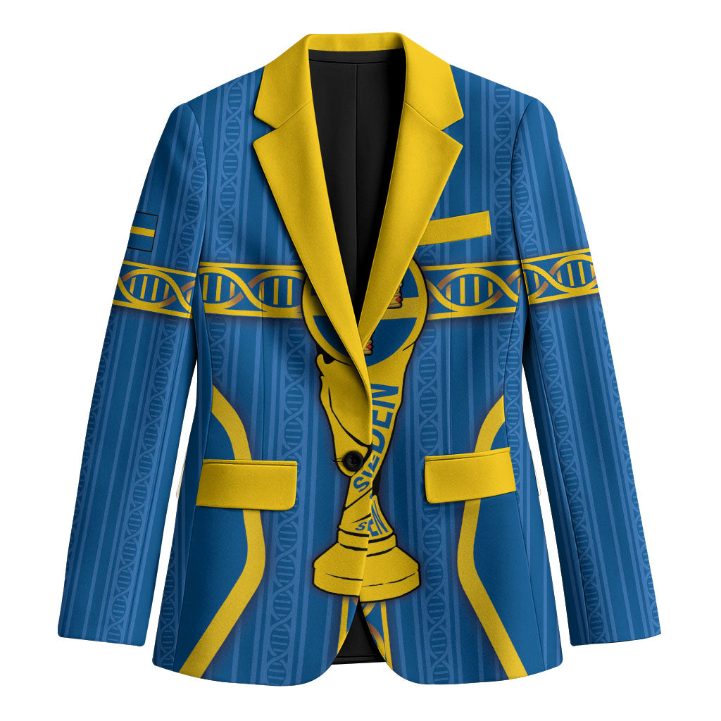 Custom Sweden Football Blazer Three Crowns Golden DNA Trophy