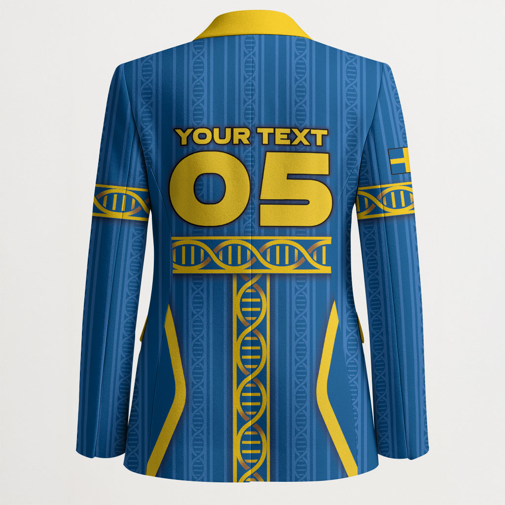 Custom Sweden Football Blazer Three Crowns Golden DNA Trophy