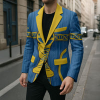Custom Sweden Football Blazer Three Crowns Golden DNA Trophy