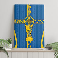 Sweden Football Canvas Wall Art Three Crowns Golden DNA Trophy