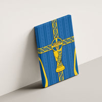 Sweden Football Canvas Wall Art Three Crowns Golden DNA Trophy