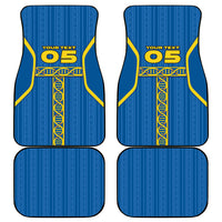 Custom Sweden Football Car Mats Three Crowns Golden DNA Trophy