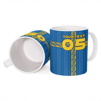 Custom Sweden Football Ceramic Mug Three Crowns Golden DNA Trophy