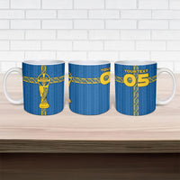 Custom Sweden Football Ceramic Mug Three Crowns Golden DNA Trophy
