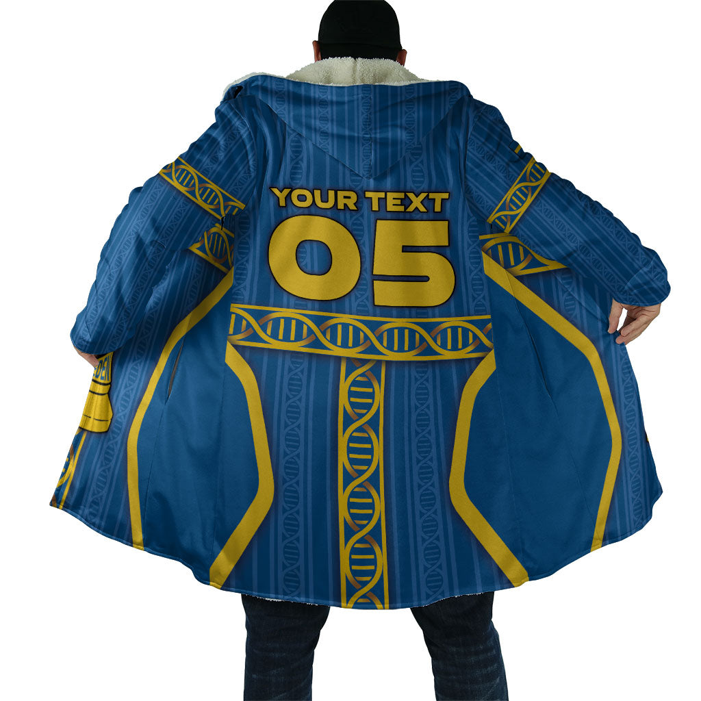Custom Sweden Football Cloak Three Crowns Golden DNA Trophy