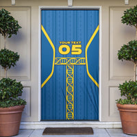 Custom Sweden Football Door Cover Three Crowns Golden DNA Trophy