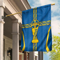 Sweden Football Garden Flag Three Crowns Golden DNA Trophy